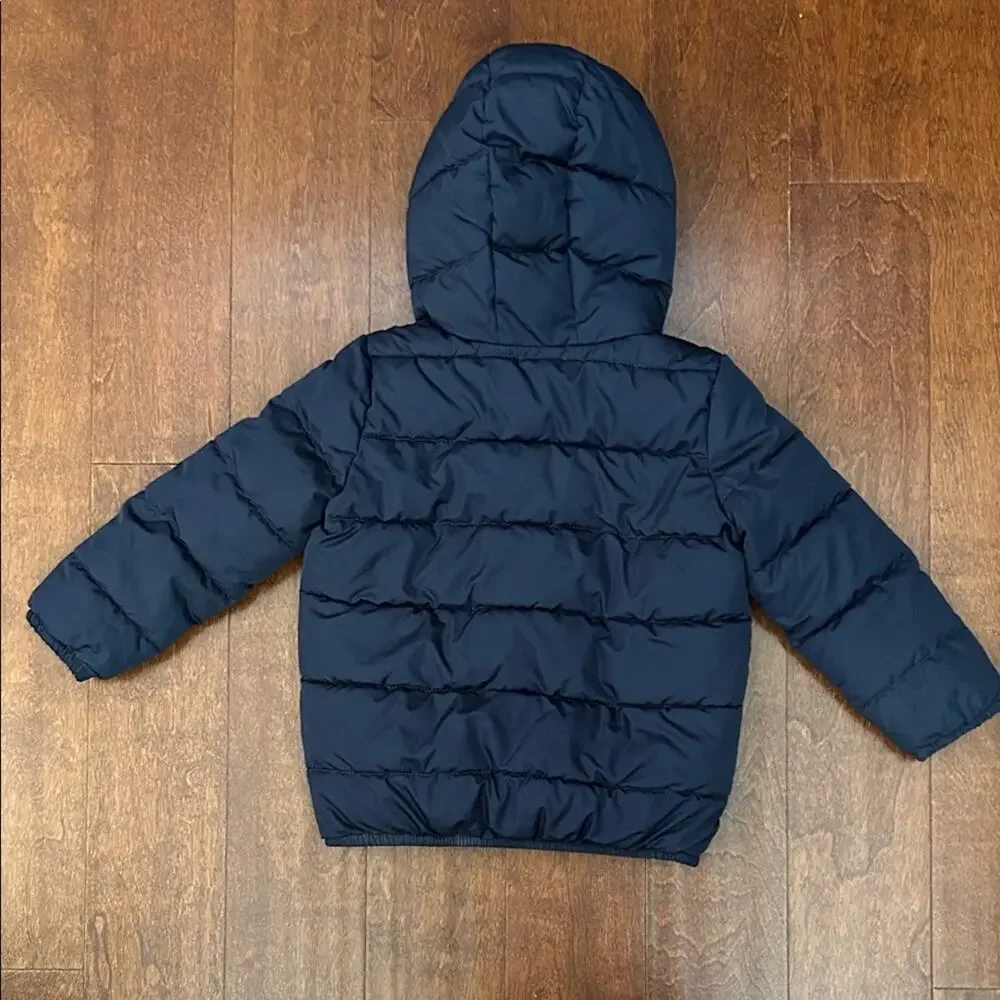 The Children's Place Navy Hooded Puffer Jacket, Size 5T